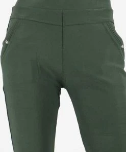 Merkloos Dames Tregging Jacky L/XL - Army Green - Luxe & Comfort - Hoge Taille -beenmode Verkoop 550x733 53