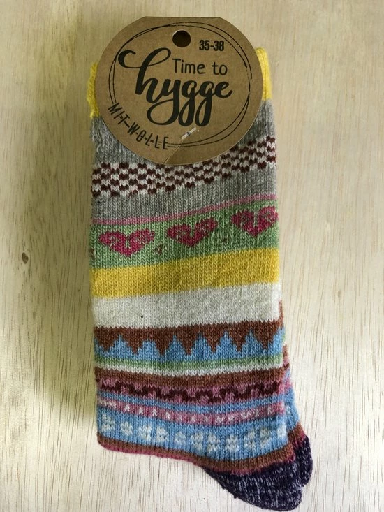 Merkloos Hygge Warme Sokken Met 37% Wol -maat 35-38 1 Merkloos Hygge Warme Sokken Met 37% Wol -maat 35-38