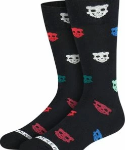Heroes On Socks - All Over Panda Black - Herensokken - Maat 41-46