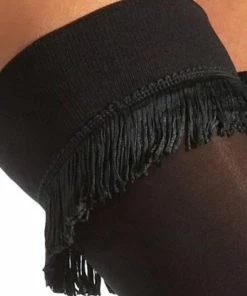 House Of Holland Opaque Fringe Hold Ups -beenmode Verkoop 550x742 2