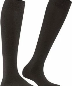 FALKE Family Dames Kniekousen - Katoen - Donkerbruin (dark Brown) - Maat: 39-42 -beenmode Verkoop 550x760