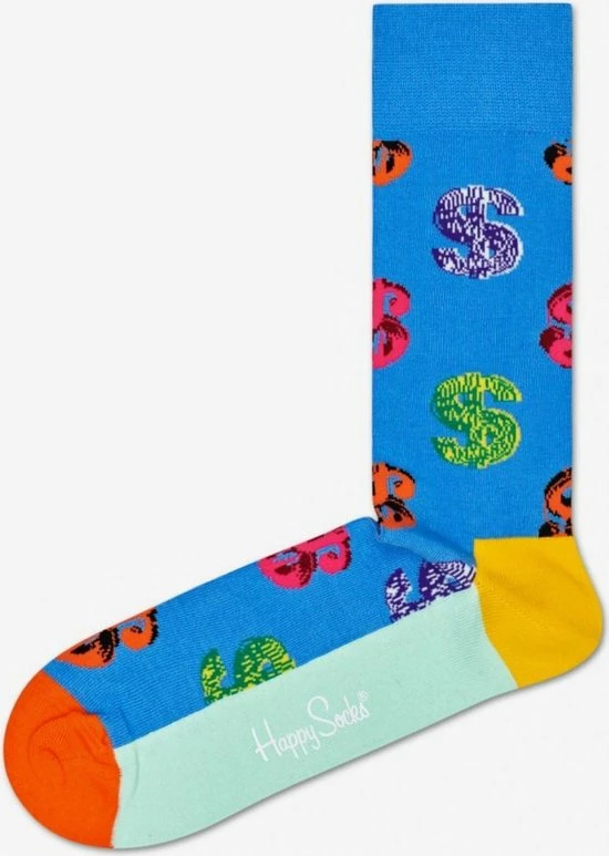Happy Socks Sokken Andy Warhol Dollar Socks Blauw Maat:36-40 4 Happy Socks Sokken Andy Warhol Dollar Socks Blauw Maat:36-40 - Afbeelding 4