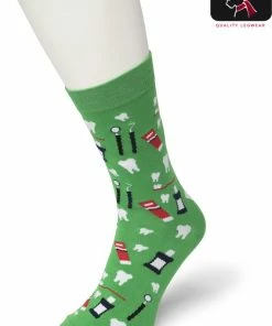 Bonnie Doon Dames Sokken Met Tandarts Print Maat 36/42 Groen - Thema Sokken - Tandheelkundige - Mondhygienist - Cadeau Sokken - Zacht Katoen Met Gladde Teennaad - Comfortabel - Perfect Cadeau - Kelly Green - BT991107.1