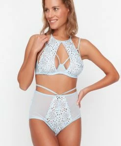 TRENDYOL Ondergoedset - Blauw - Ajouré -beenmode Verkoop 550x787 2