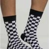 Urban Classics Sokken -39/42- Checker 2-Pack Zwart/Wit