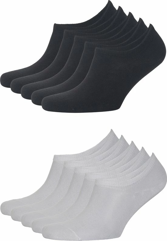 Purple-Daisy Invisible Sneakersokken | Sneakers Dames | Sokken Heren | Multipack Unisex 10 Paar (5 Zwart+5 Wit) | Black Friday SALE - Maat 35-39 - ZWART+WIT 2 Purple-Daisy Invisible Sneakersokken | Sneakers Dames | Sokken Heren | Multipack Unisex 10 Paar (5 Zwart+5 Wit) | Black Friday SALE - Maat 35-39 - ZWART+WIT - Afbeelding 2