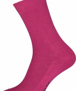 FALKE Family Grondstofvriendelijk Zacht Zonder Motief Duurzaam Ondoorzichtig Mid-rise Duurzaam Katoen Roze Dames Sokken - Maat 35-38