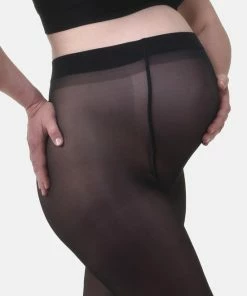 MAMSY Comfortabele Sheer Zwangerschapspanty 20den Zwart Met Sexy Naad (M) -beenmode Verkoop 550x794 12