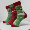 Urban Classics Christmas - Kerstmis - Feestdagen - Feest - Kerst - Modern - Nieuw - Geschenk - Cadeau - Lama Socks 3-Pack