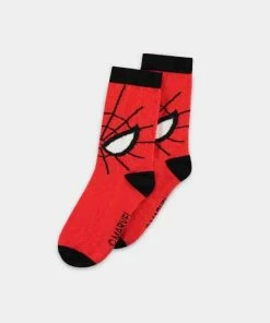 Marvel SpiderMan Sokken -39/42- Spider-Man Face Rood/Zwart