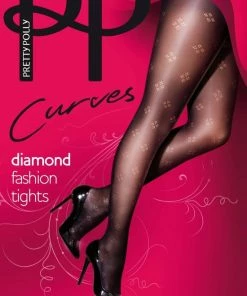 Pretty Polly "Curves" Dot Diamond Fashion Tights - Black - XXL 5 Pretty Polly "Curves" Dot Diamond Fashion Tights - Black - XXL -beenmode Verkoop 550x797 1