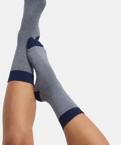 Bamboo Basics - Bamboe Sokken Beau (3-pack) Unisex - Navy Gestreept - 35-40 -beenmode Verkoop 550x802 1