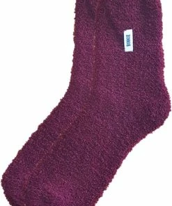 Binkie Socks Binkie Slofsokken Box | 2 Paar Huissokken | Maat 37-42 | Fluffy Blauw & Bordeauxrood -beenmode Verkoop 550x809 1