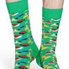 Happy Socks - Happy Holiday Christmas - Santa's Hat - Groen Multi - Unisex - Maat 36-40