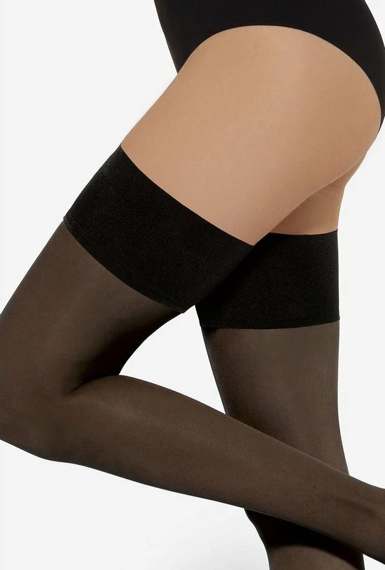 Gatta Hold Up Compressiekousen 4-7mmHg Control Press 20DEN, Kleur Zwart, Maat 3/4 ( M/L) 4 Gatta Hold Up Compressiekousen 4-7mmHg Control Press 20DEN, Kleur Zwart, Maat 3/4 ( M/L) - Afbeelding 4