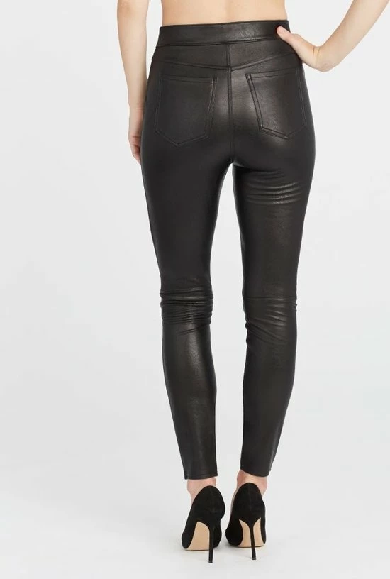 Spanx Leather Like Ankle Pant | Zwart 2 Spanx Leather Like Ankle Pant | Zwart - Afbeelding 2