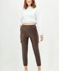 Merkloos Blueberry Leggings- Legging Dames - Broek Skinny - Broek Dames Strech - Legging Lederlook-Legging Meisje - Legging Dames Volwassenen - High-Waist Dames Hoge Taille - Leggings - Push-Up - Up-Fit - Bruin Legging -beenmode Verkoop 550x823 4