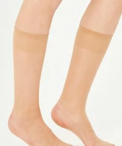 Merkloos 4 Pack 15 Denier Kniekousen Panty Dames Panty - Zwart - Sbeige- Veld - Grijs -beenmode Verkoop 550x825 4