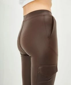 Merkloos Blueberry Leggings- Legging Dames - Broek Skinny - Broek Dames Strech - Legging Lederlook-Legging Meisje - Legging Dames Volwassenen - High-Waist Dames Hoge Taille - Leggings - Push-Up - Up-Fit - Bruin Legging -beenmode Verkoop 550x825 47