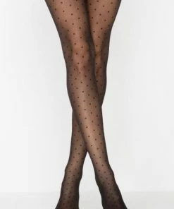 PENTI | Spots 30 DEN Panty ZWART | Maat L/XL