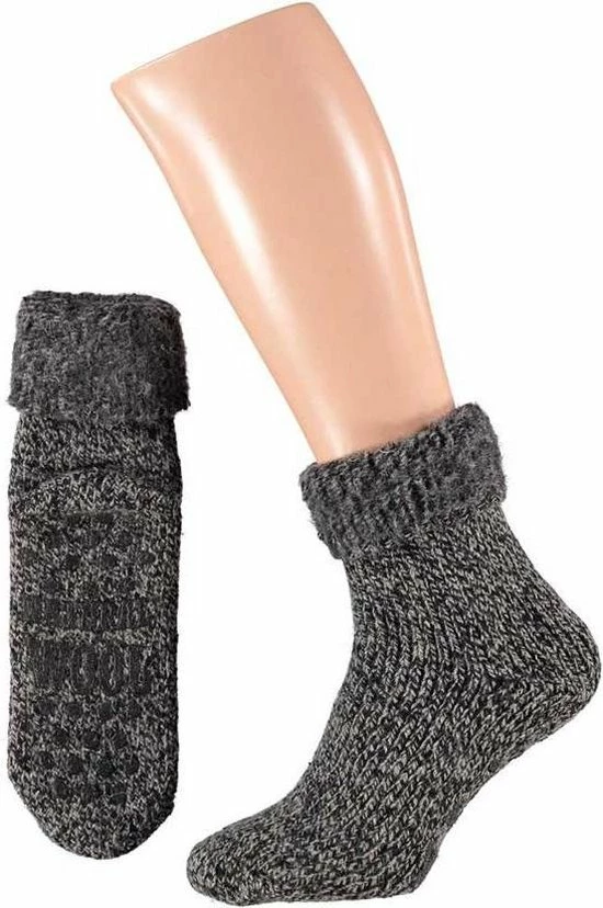 Merkloos Apollo - 45% Wol - Huissokken Dames - Huissokken Heren - Zwart - Maat 39-42 2 Merkloos Apollo - 45% Wol - Huissokken Dames - Huissokken Heren - Zwart - Maat 39-42 - Afbeelding 2