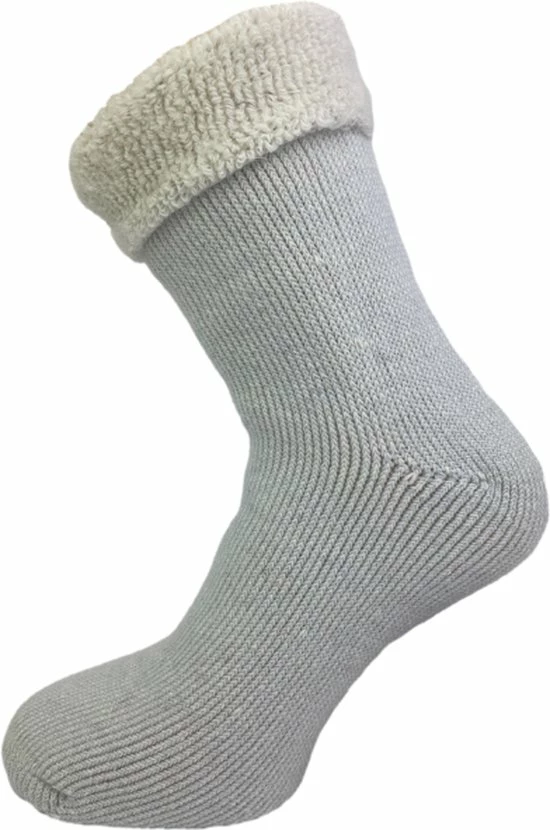 SQOTTON 2 Paar Merinowollen Huissokken - Sloffen - Roze-Blauw - Maat 35-35 2 SQOTTON 2 Paar Merinowollen Huissokken - Sloffen - Roze-Blauw - Maat 35-35 - Afbeelding 2