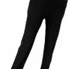 Merkloos Legging- Grote Maten Dames Leggings Broek- Legging Broek Met Kant En Siersteen 2219- Zwart- Maat L/XL